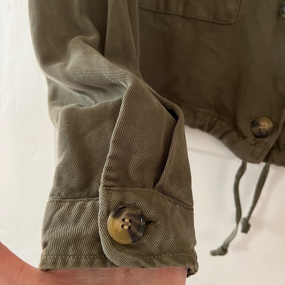 Velvet Heart Elvera Jacket Army Green crop swing cropped utility jacket shacket - Picture 8 of 16